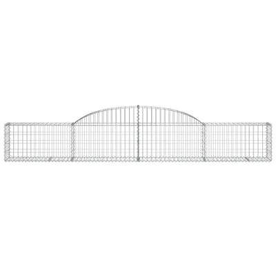 Arched Gabion Baskets 15 pcs 300x30x40/60 cm Galvanised Iron