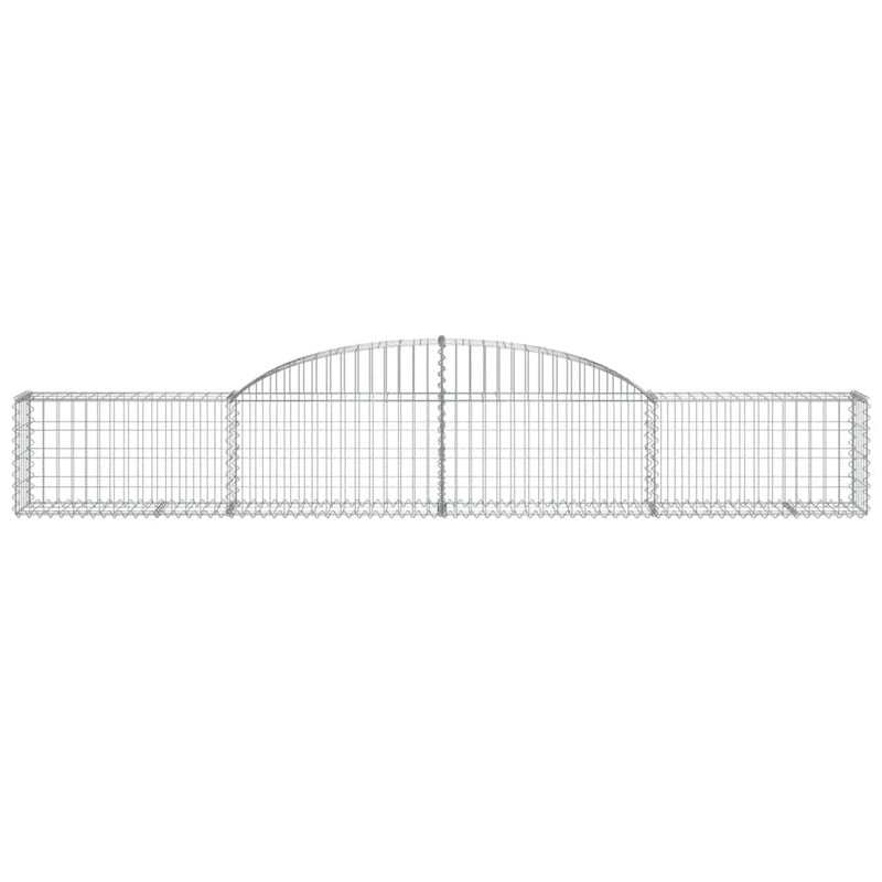 Arched Gabion Baskets 15 pcs 300x30x40/60 cm Galvanised Iron