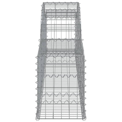 Arched Gabion Baskets 15 pcs 300x30x40/60 cm Galvanised Iron