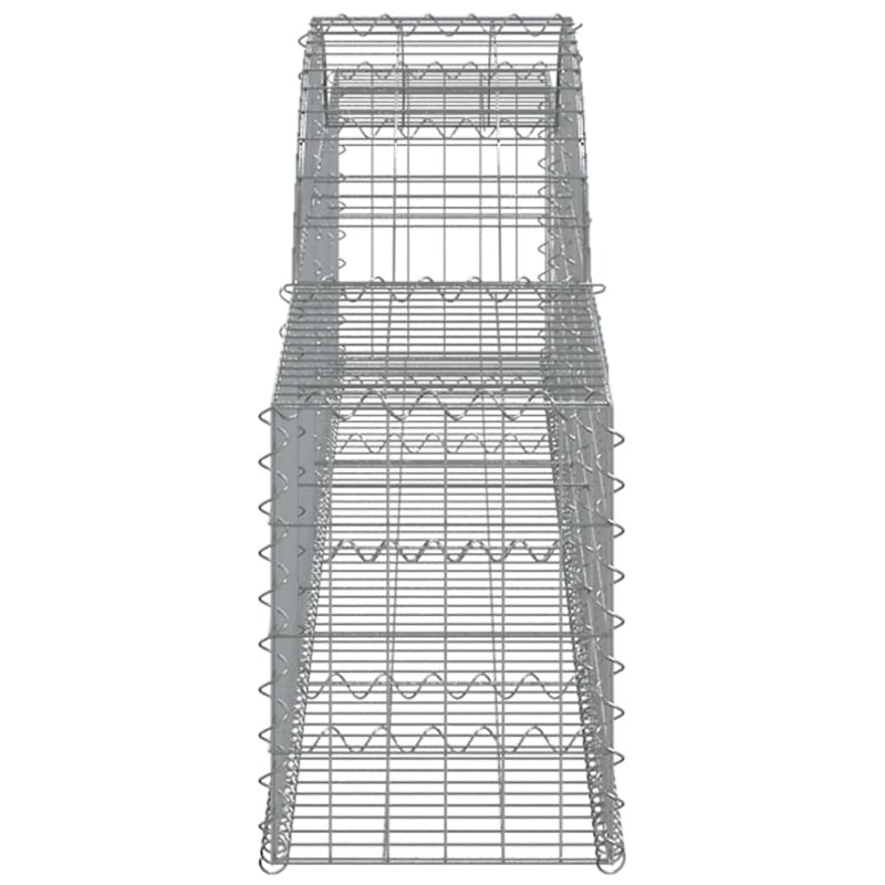 Arched Gabion Baskets 15 pcs 300x30x40/60 cm Galvanised Iron