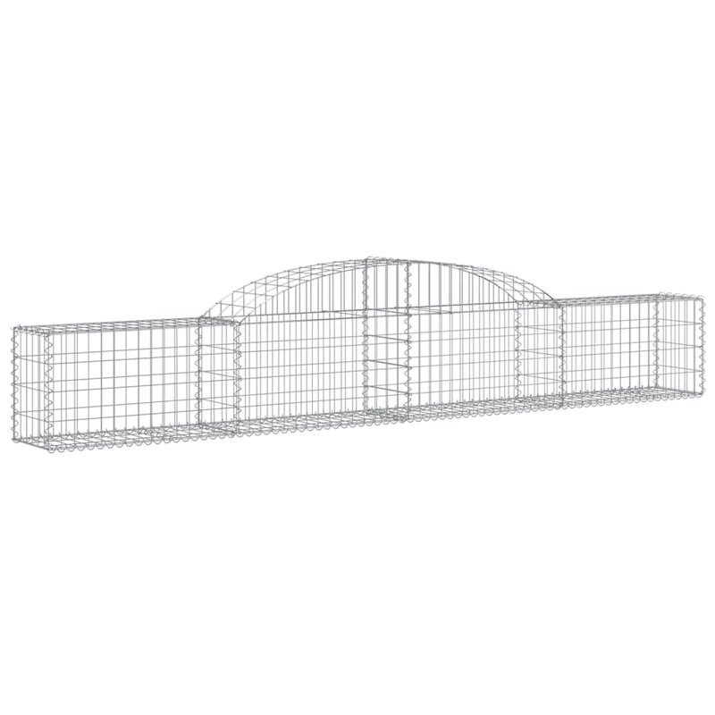 Arched Gabion Baskets 30 pcs 300x30x40/60 cm Galvanised Iron