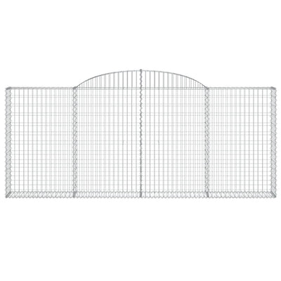 Arched Gabion Baskets 25 pcs 300x30x120/140 cm Galvanised Iron