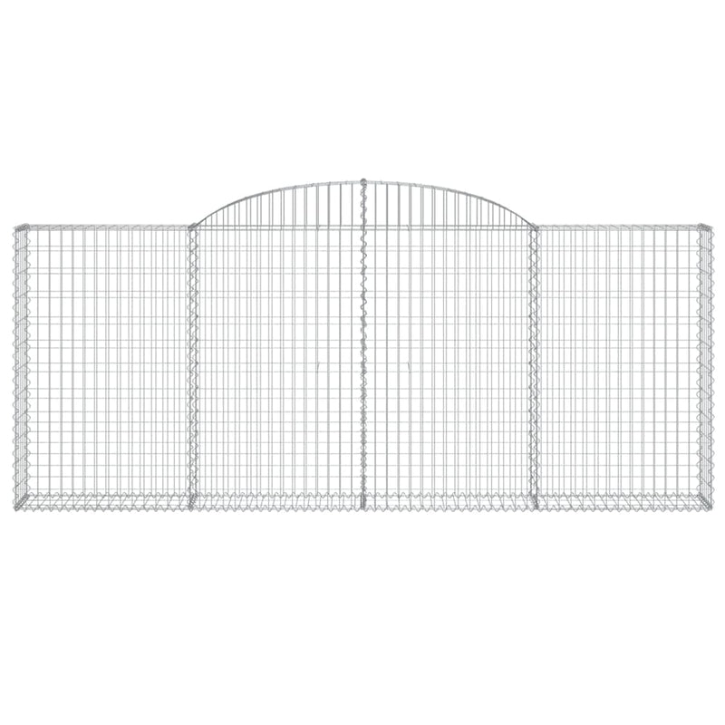 Arched Gabion Baskets 25 pcs 300x30x120/140 cm Galvanised Iron