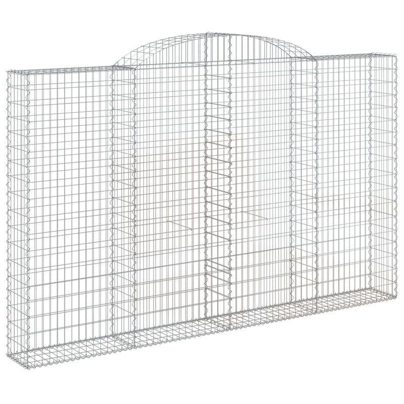 Arched Gabion Baskets 20 pcs 300x30x180/200 cm Galvanised Iron