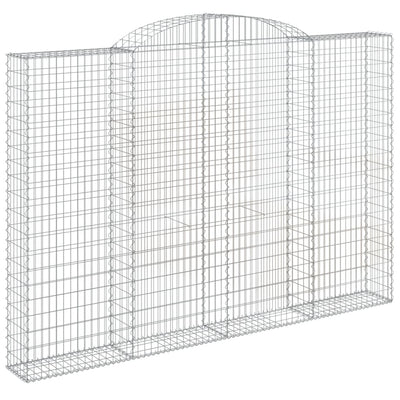 Arched Gabion Baskets 10 pcs 300x30x200/220 cm Galvanised Iron