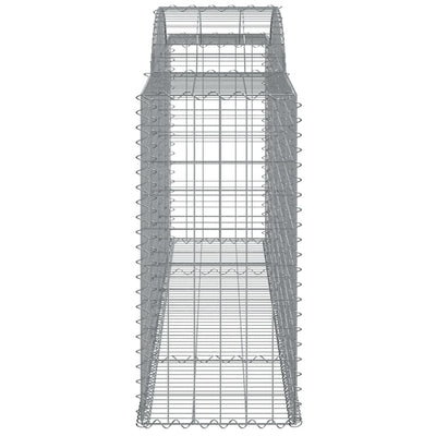 Arched Gabion Baskets 7 pcs 300x50x100/120 cm Galvanised Iron