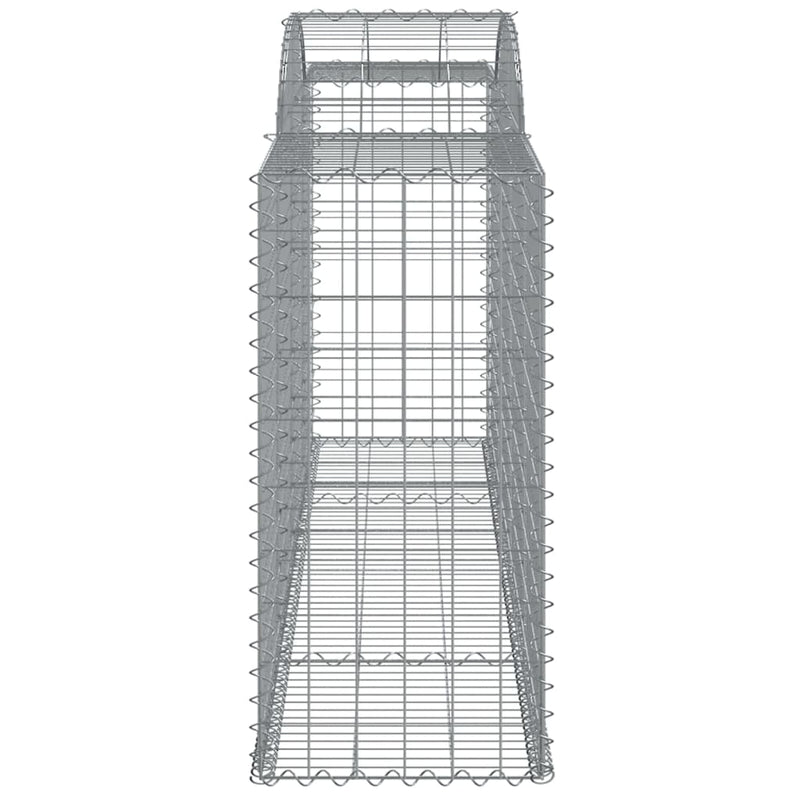 Arched Gabion Baskets 7 pcs 300x50x100/120 cm Galvanised Iron