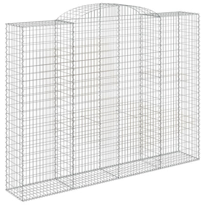 Arched Gabion Baskets 10 pcs 300x50x220/240 cm Galvanised Iron