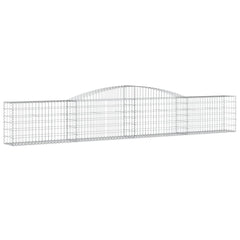 Arched Gabion Baskets Galvanised Iron 2 pcs 400 x 30 x 40/60 cm – 400 x 50 x 220/240 cm 400 x 30 x 60/80 cm