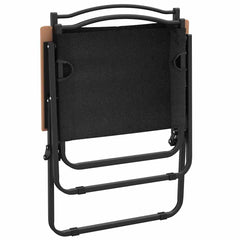 vidaXL Camping Chairs 2 pcs Black 54x55x78 cm Oxford Fabric 6