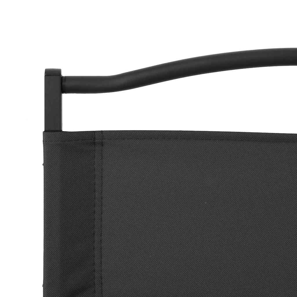 Camping Chairs 2 pcs Oxford Fabric Black 78 cm 55 cm