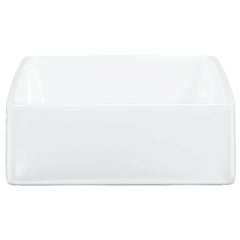 vidaXL Wash Basin White 37x37x13 cm Ceramic Square 5