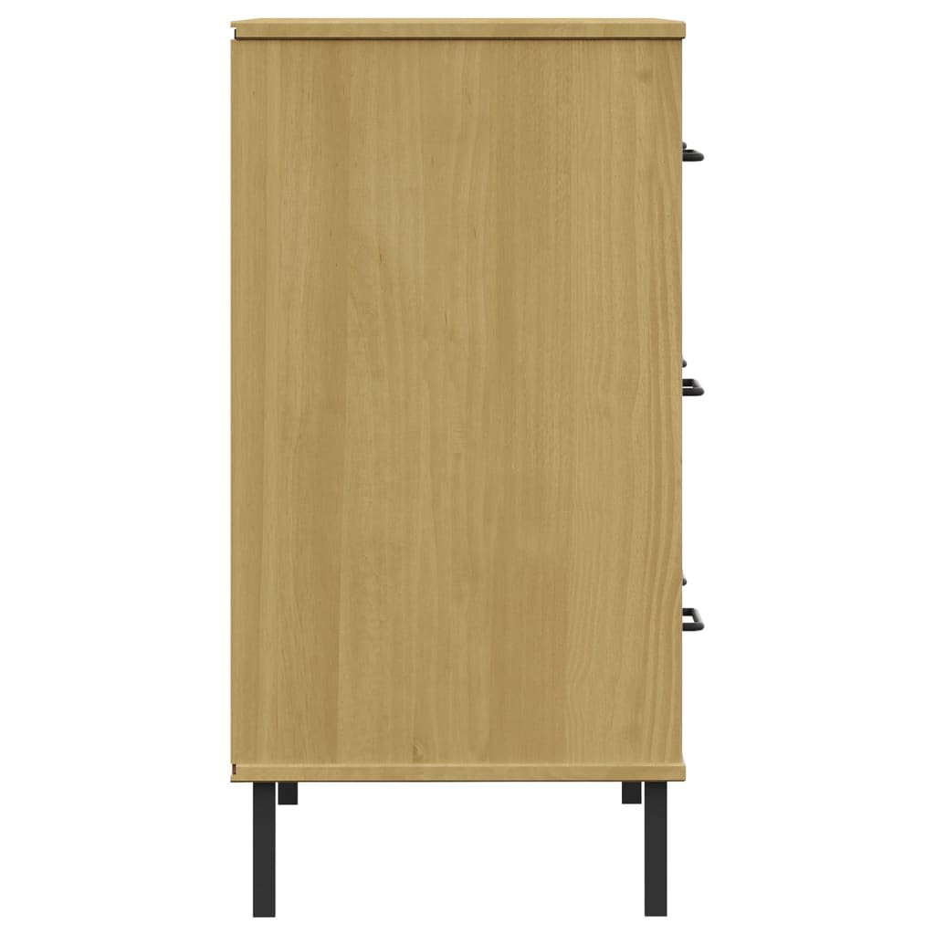Sideboard with 3 Drawers 77x40x79,5 cm Solid Wood "OSLO Brown