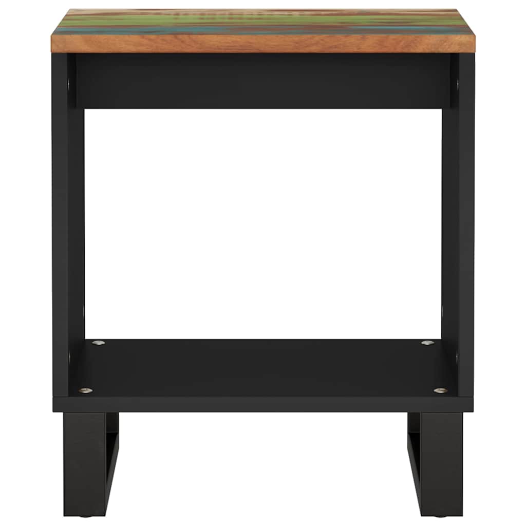 vidaXL Coffee Table 40x31x46 cm Solid Wood Reclaimed&Engineered Wood 4