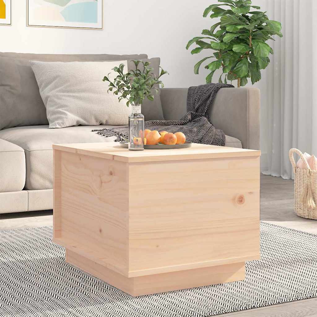 Coffee Table 40x50x35 cm Solid Wood Pine Natural