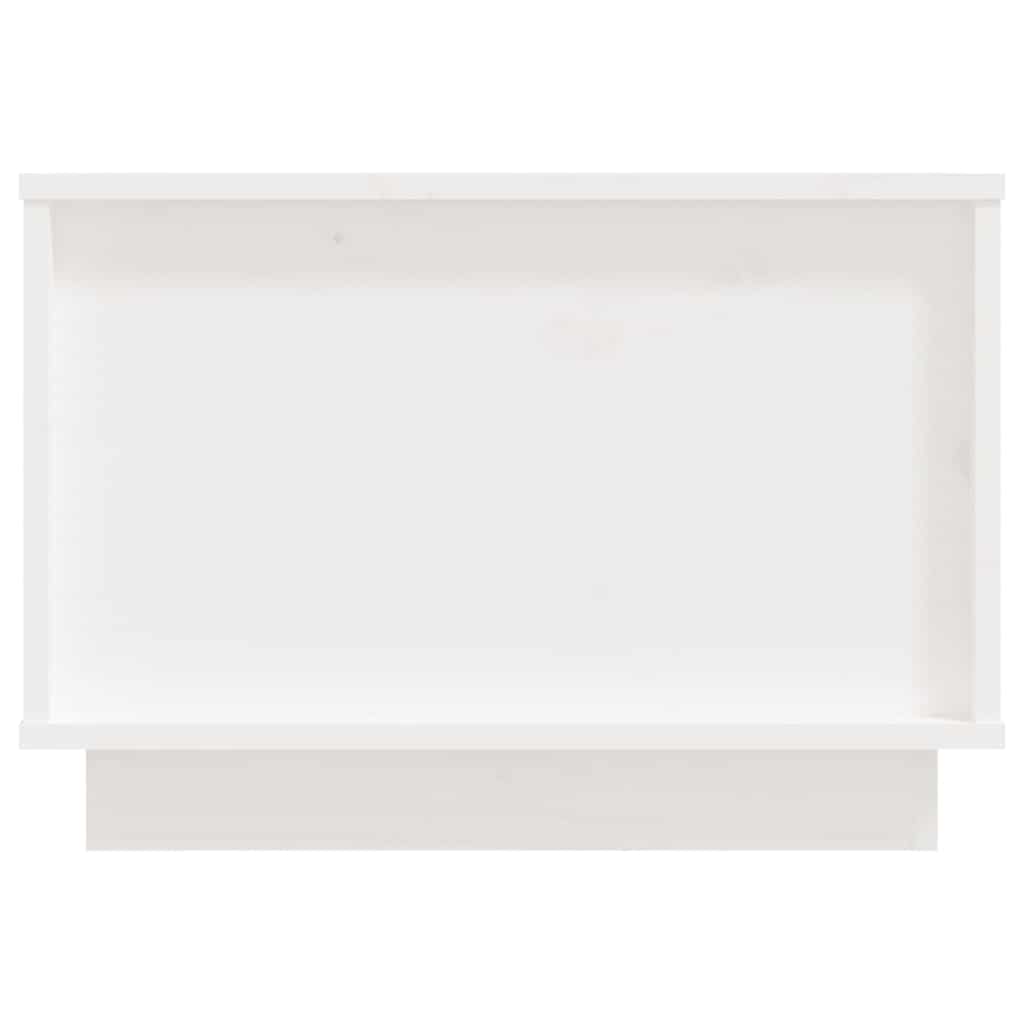 Coffee Table 40x50x35 cm Solid Wood Pine White