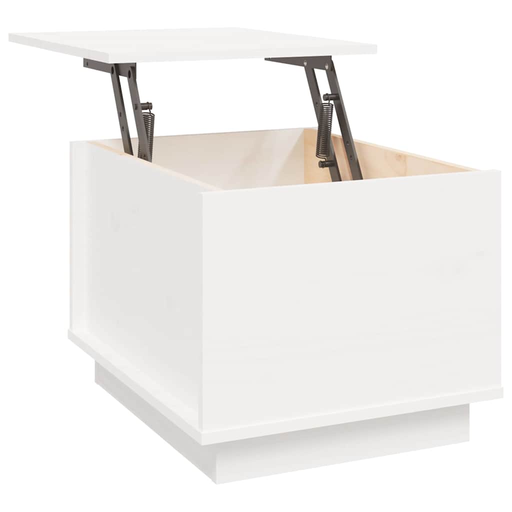Coffee Table 40x50x35 cm Solid Wood Pine White