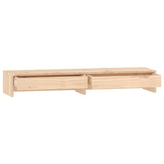vidaXL Monitor Stand 100x27x15 cm Solid Wood Pine 6