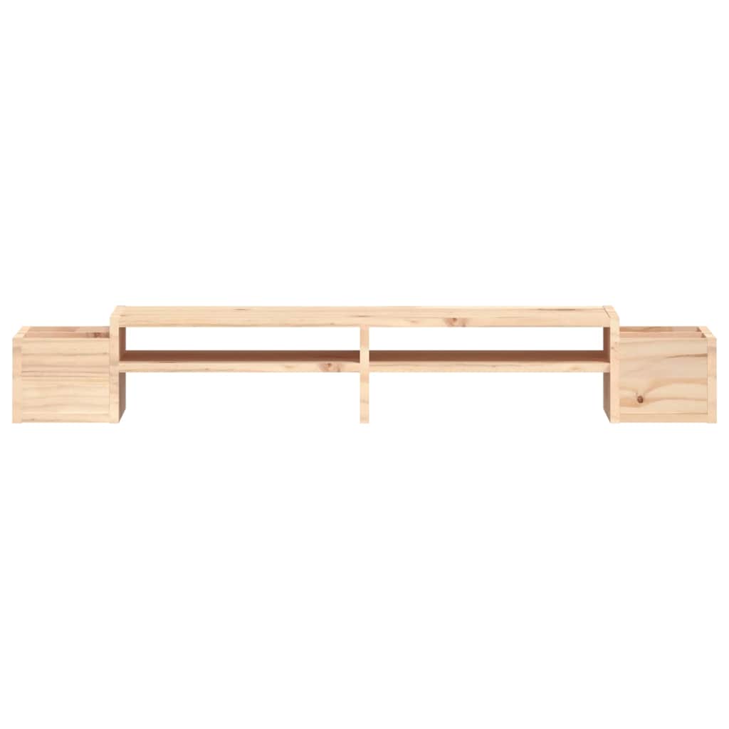 vidaXL Monitor Stand 100x27.5x15 cm Solid Wood Pine 5