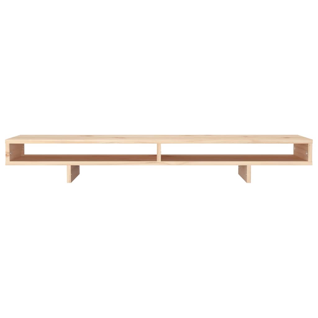 vidaXL Monitor Stand 100x27x14 cm Solid Wood Pine 5