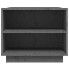 vidaXL Coffee Table | Grey | Solid Pine Wood | 90 x 49 x 40.5 cm | Coffee Table 6