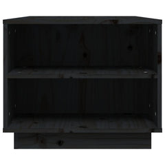 vidaXL Coffee Table | Black | Solid pinewood | Medium | Coffee Table 6