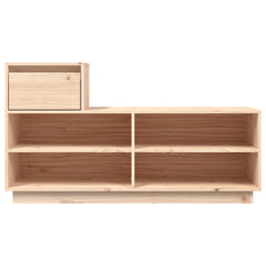 vidaXL Shoe Cabinet | Untreated Natural Wood | Solid pine wood | Medium 6