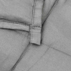 vidaXL Weighted Blanket Grey 120x180 cm 5 kg Fabric 5