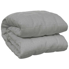 vidaXL Weighted Blanket Grey 155x220 cm 7 kg Fabric 2