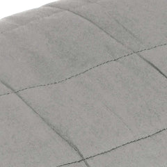 vidaXL Weighted Blanket Grey 155x220 cm 7 kg Fabric 4