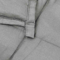 vidaXL Weighted Blanket Grey 155x220 cm 7 kg Fabric 5