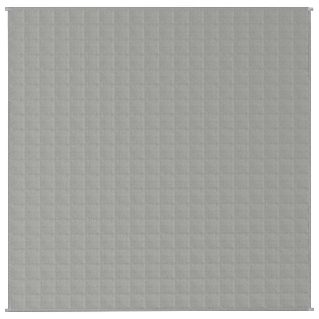 vidaXL Weighted Blanket Grey 200x200 cm 13 kg Fabric 3