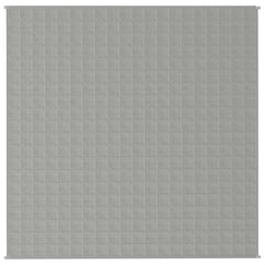 vidaXL Weighted Blanket Grey 200x200 cm 13 kg Fabric 3