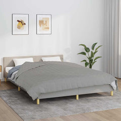 vidaXL Weighted Blanket Grey 200x200 cm 13 kg Fabric 1