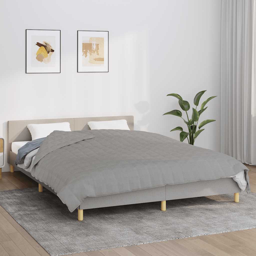 Weighted Blanket Fabric Grey 15 kg 235 cm