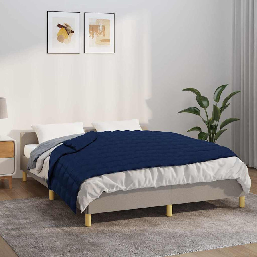 vidaXL Weighted Blanket Blue 120x180 cm 5 kg Fabric 1