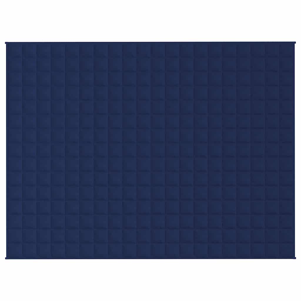 vidaXL Weighted Blanket Blue 150x200 cm 11 kg Fabric 3