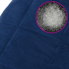 vidaXL Weighted Blanket Blue 200x200 cm 13 kg Fabric 6