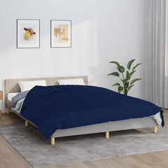 vidaXL Weighted Blanket Blue 220x235 cm King 15 kg Fabric 1