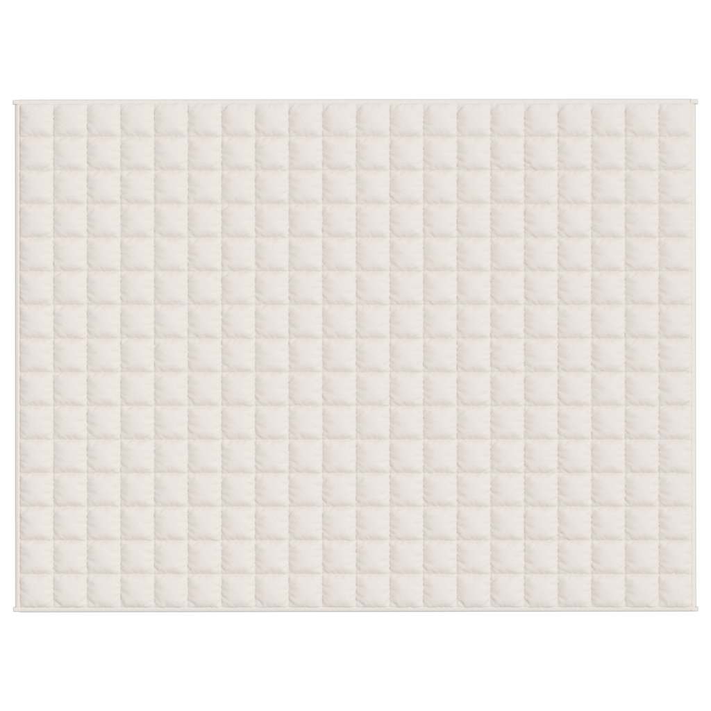 vidaXL Weighted Blanket Light Cream 150x200 cm 11 kg Fabric 3