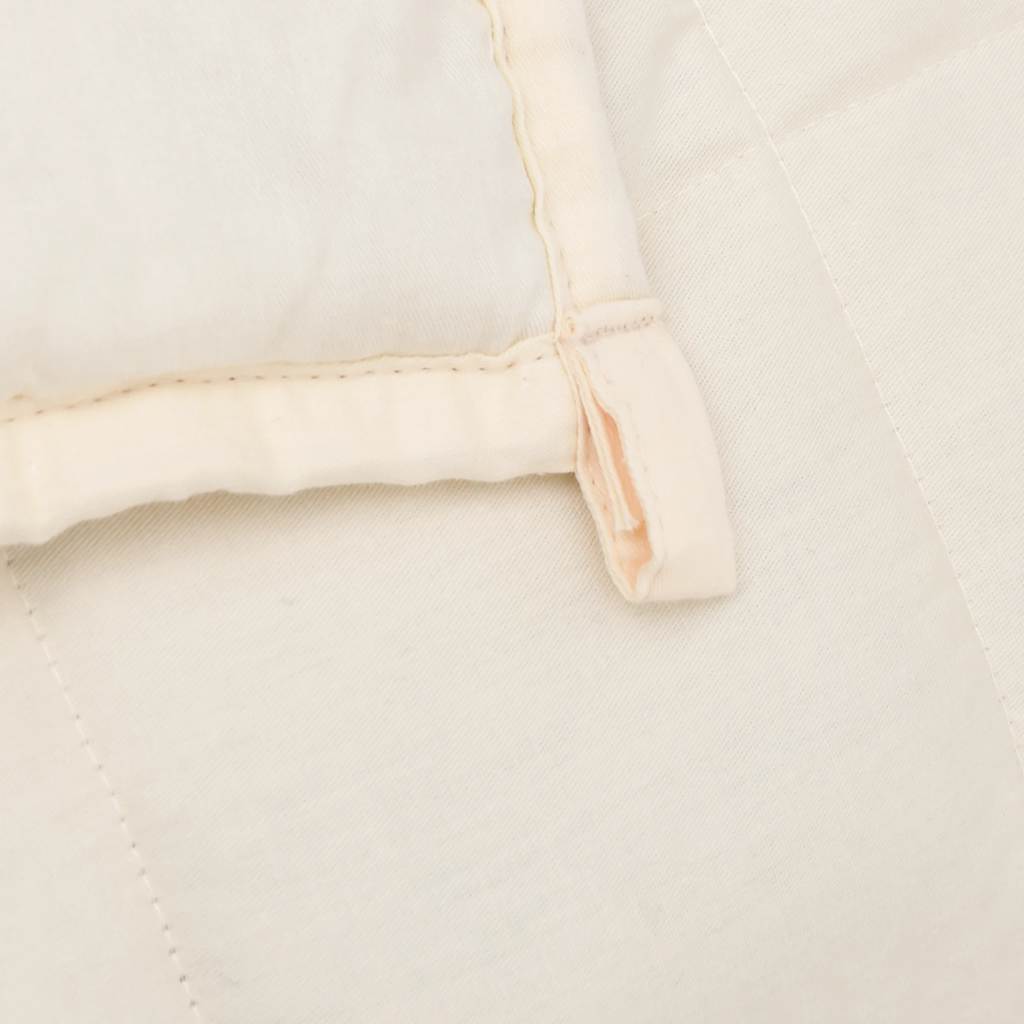 vidaXL Weighted Blanket Light Cream 150x200 cm 11 kg Fabric 5