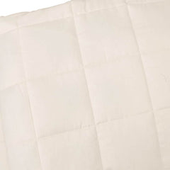 vidaXL Weighted Blanket Light Cream 155x220 cm 7 kg Fabric 4