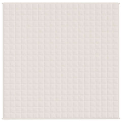 vidaXL Weighted Blanket Light Cream 200x200 cm 9 kg Fabric 3