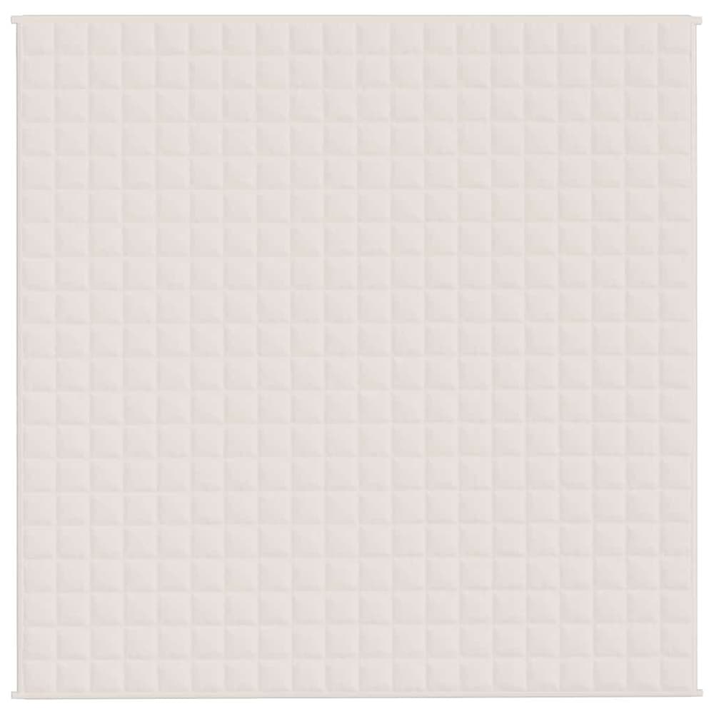 Weighted Blanket Light Fabric Cream 9 kg 200 cm 200 cm