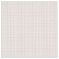 Weighted Blanket Light Fabric Cream 9 kg 200 cm 200 cm