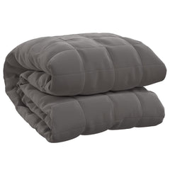vidaXL Weighted Blanket Grey 120x180 cm 5 kg Fabric 2