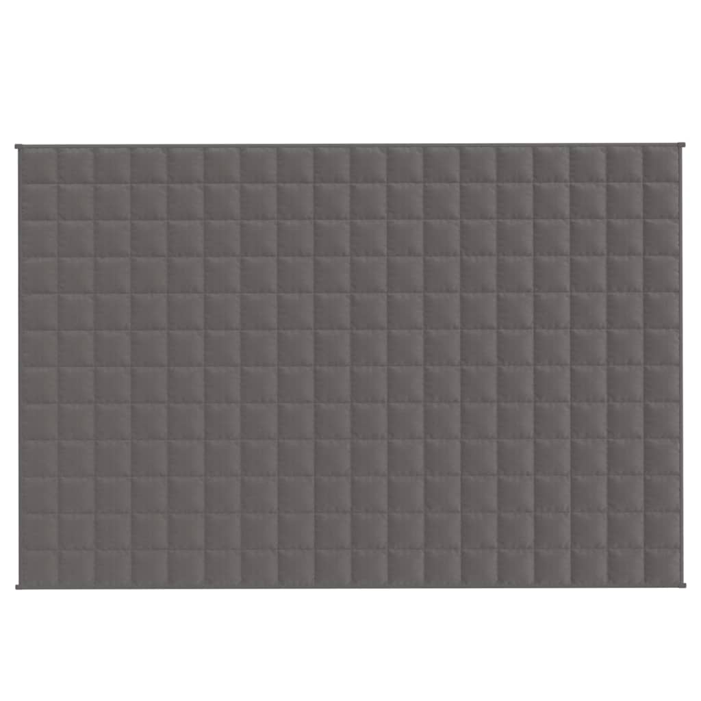 vidaXL Weighted Blanket Grey 120x180 cm 9 kg Fabric 3