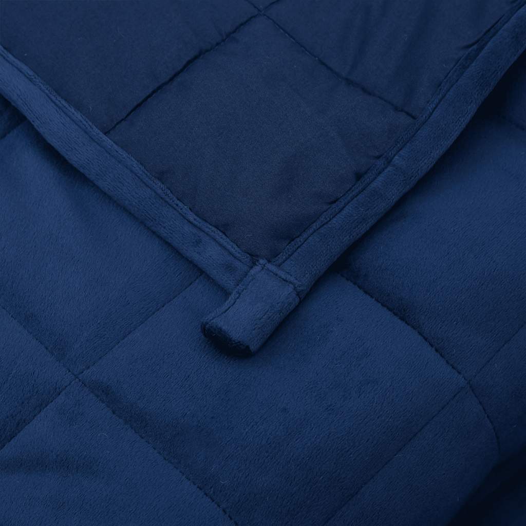 vidaXL Weighted Blanket Blue 220x235 cm King 11 kg Fabric 5