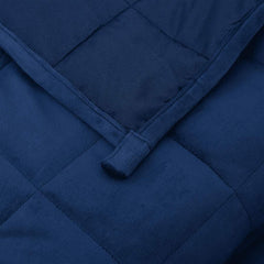 vidaXL Weighted Blanket Blue 220x235 cm King 11 kg Fabric 5