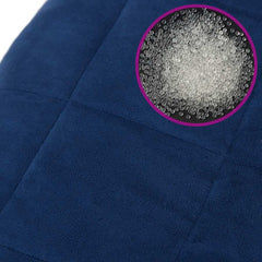 vidaXL Weighted Blanket Blue 220x235 cm King 11 kg Fabric 6